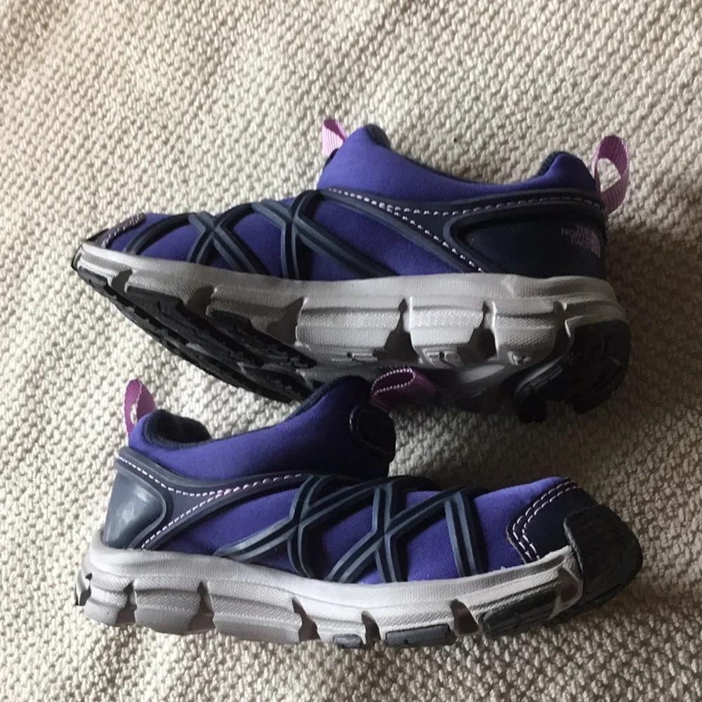 The North Face Kids Purple & Navy Slip-On Sneakers